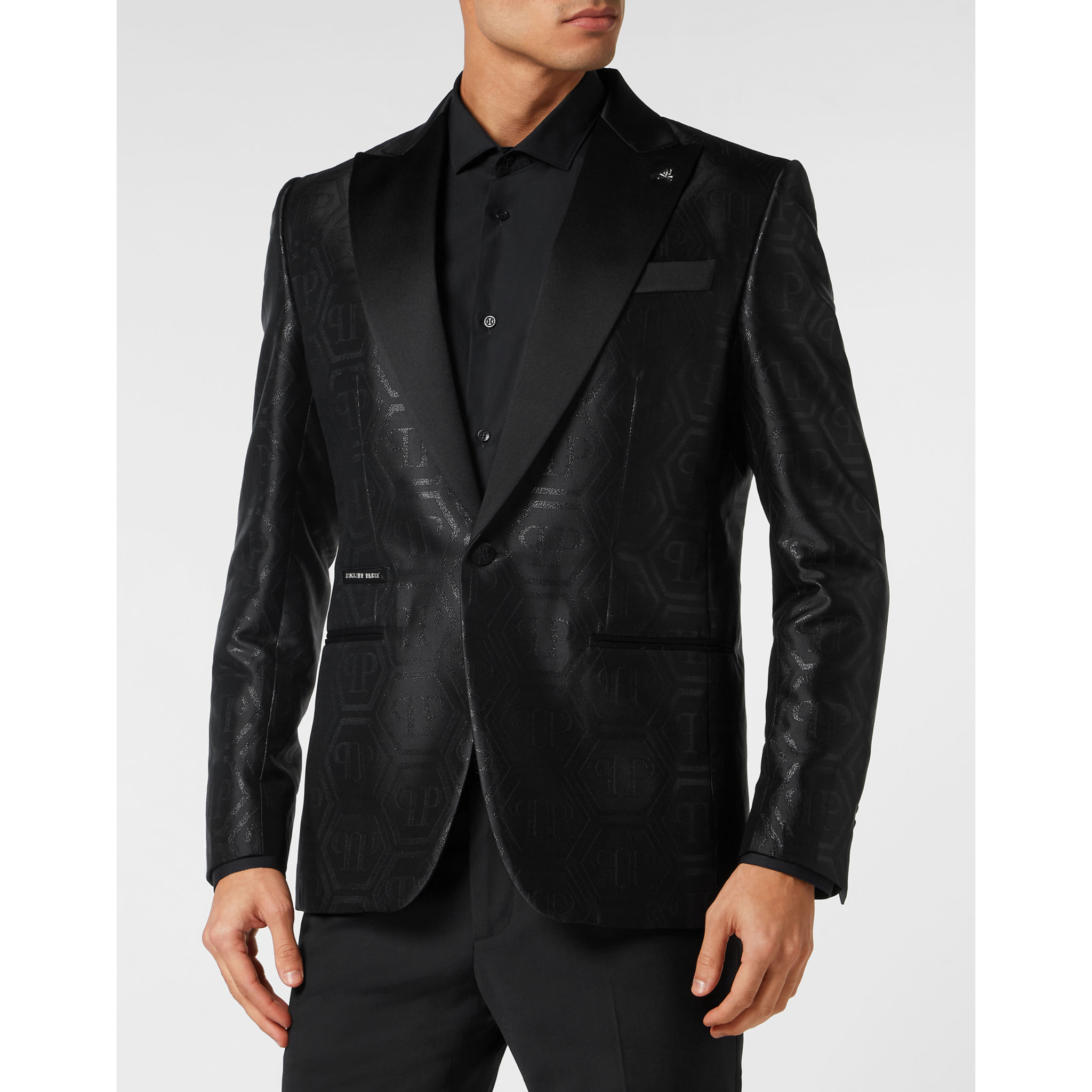 PHILIPP PLEIN Blazer de un botón Slim Fit MONOGRAM