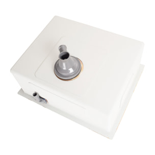 Timeless Évier de cuisine sous plan inox 304, 1 bac, 55x45x21 cm, Gun Metal brossé PVD