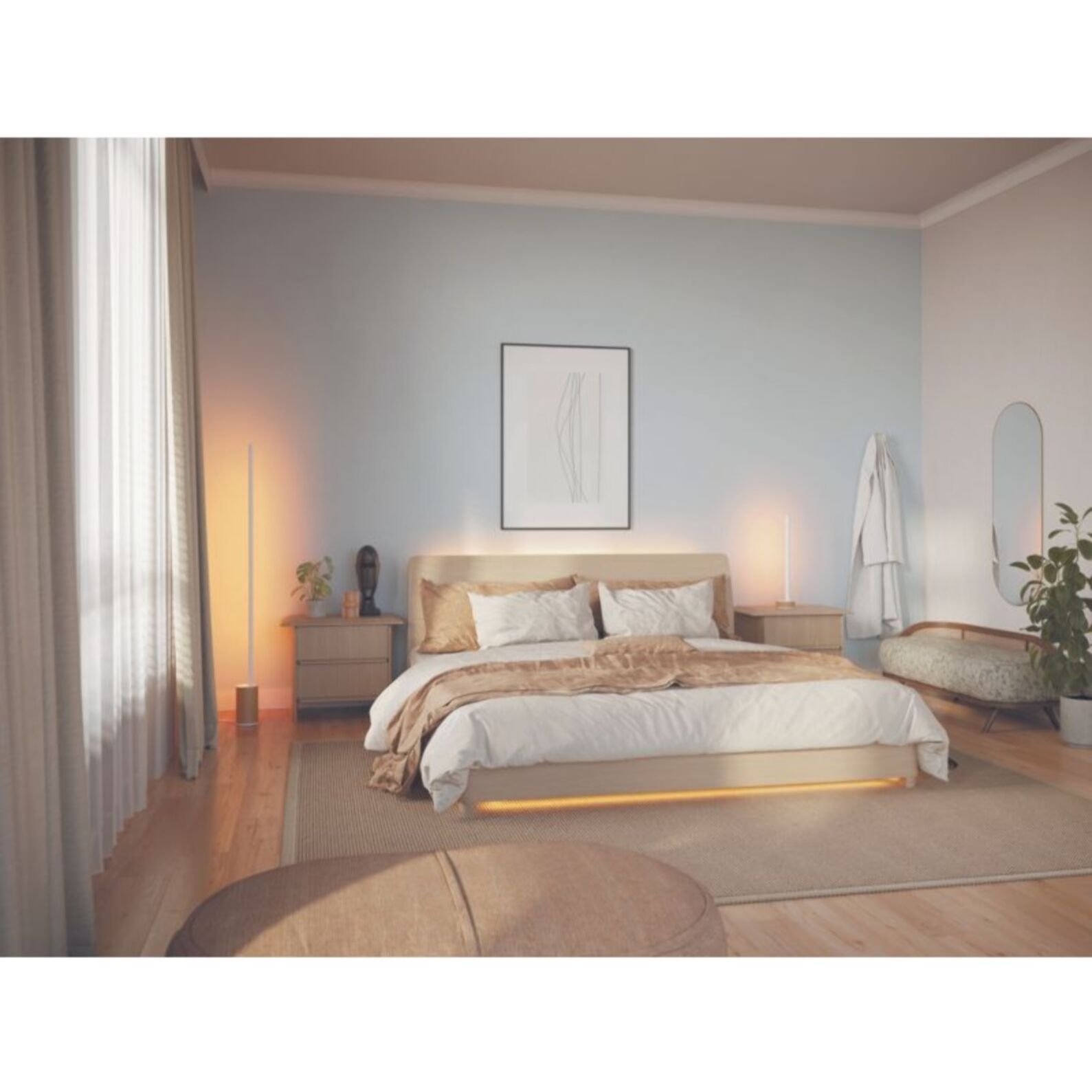 Lampe connectée PHILIPS HUE W&C Gradient Sign Chene