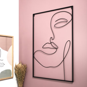 Tableau Filaire Visage 60x90cm