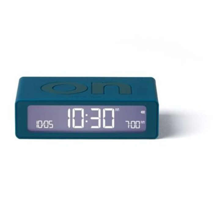 Réveil LEXON Flip Mini de Voyage Rechargeable Bleu