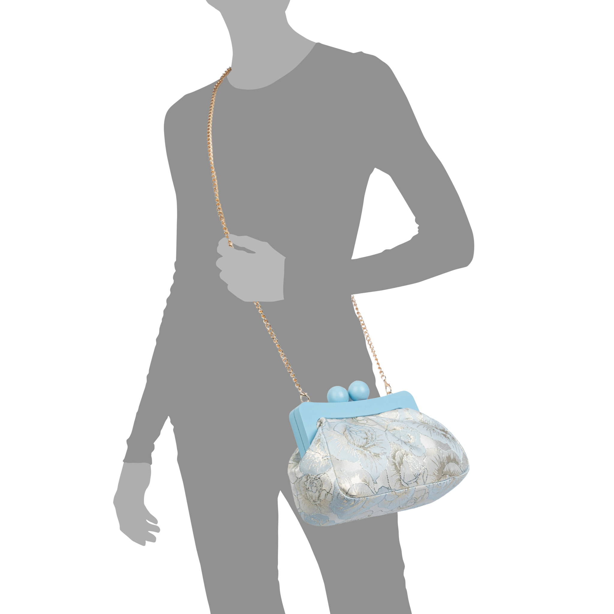 Bormida Bolso bandolera Mujer. Fabricado en madera y tela con diseños florales.