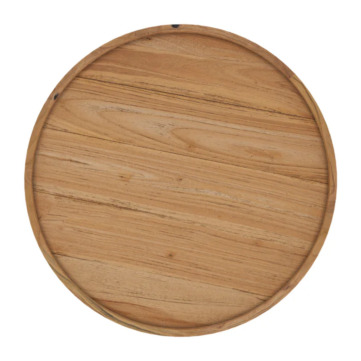 Table basse ronde en bois de teck recyclé D70 cm - Oly