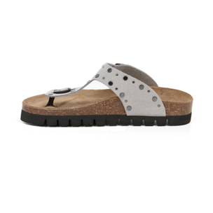 Sandalia Plataforma Gris Mujer BILLOWY GRIS