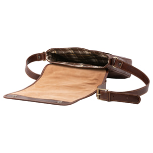 Borsa a tracolla  da uomo In Vera pelle Made in Italy 29x28x9 cm