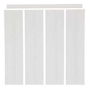 Lot de 4 panneaux soubassement Beny rectangulaire 24x100cm blanc