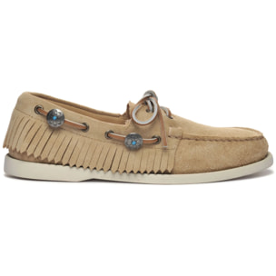 Docksides Sebago Uomo Beige PORTLAND FRINGES