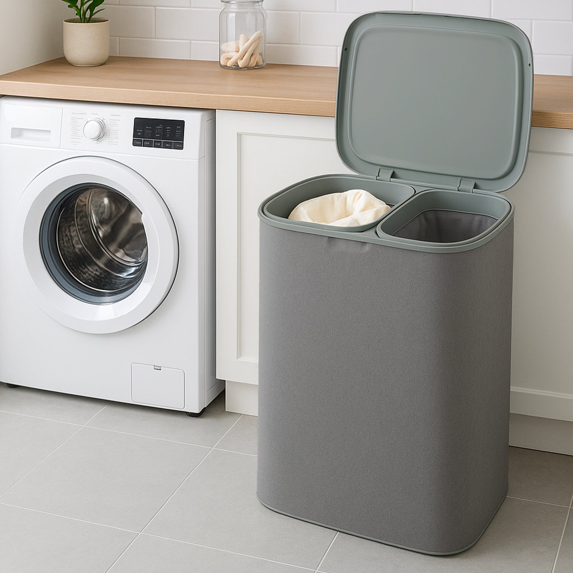 Panier à linge avec couvercle SVEN 90L