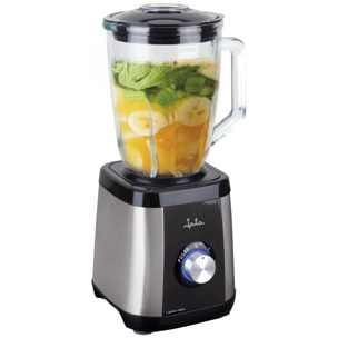Batidora de vaso JATA BT604N de 1300 W. 4 cuchillas. 2 velocidades + pulse. Pica hielo