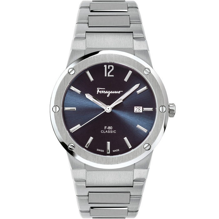 Ferragamo Reloj Analógico De Cuarzo. F-80 Classic