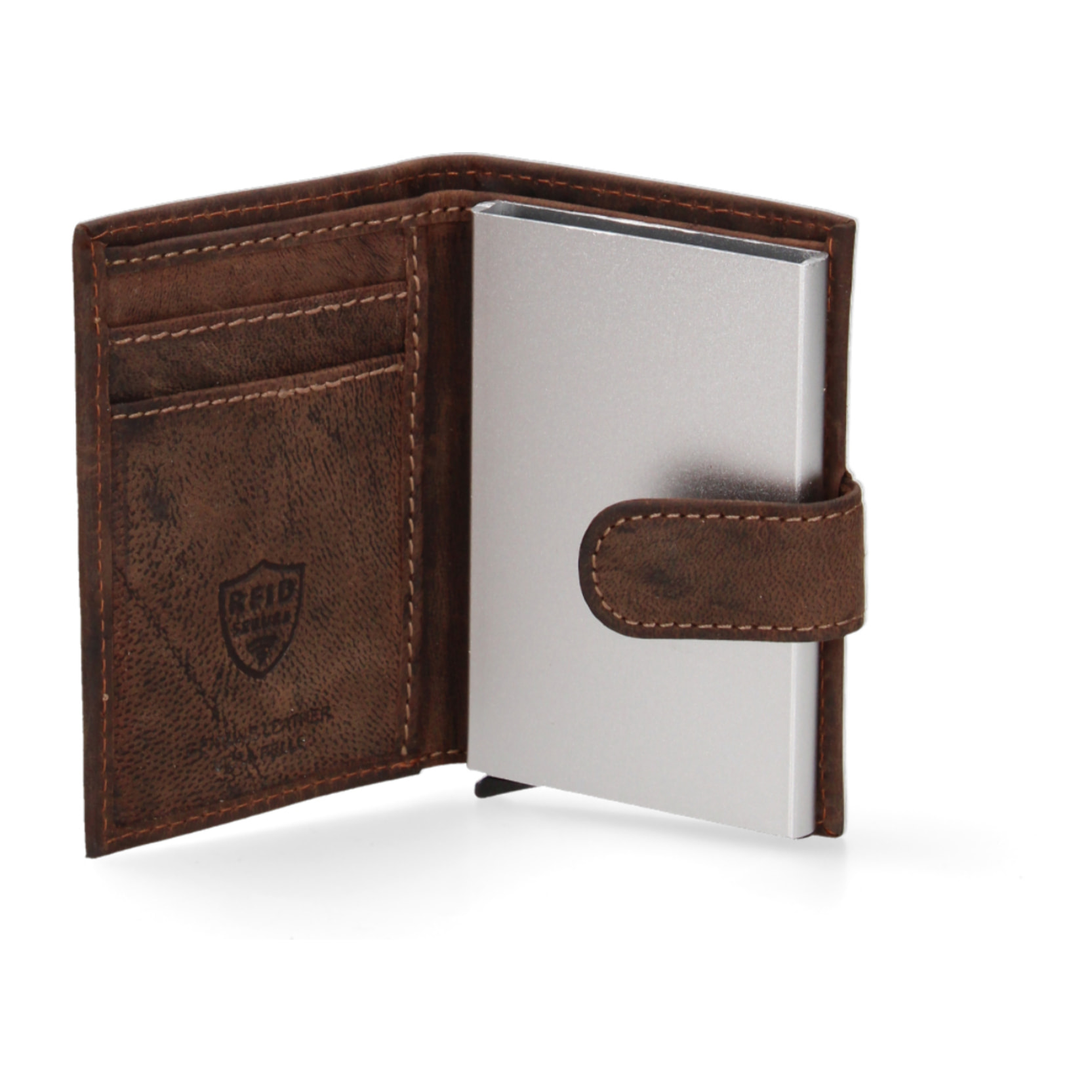 Portafoglio  da uomo In Vera pelle Made in Italy 7x10x2,5 cm