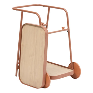 Desserte de jardin Easiness acajou 2 niveaux