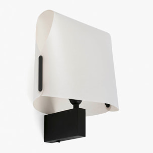 LUANG Lampada da parete nera/beige