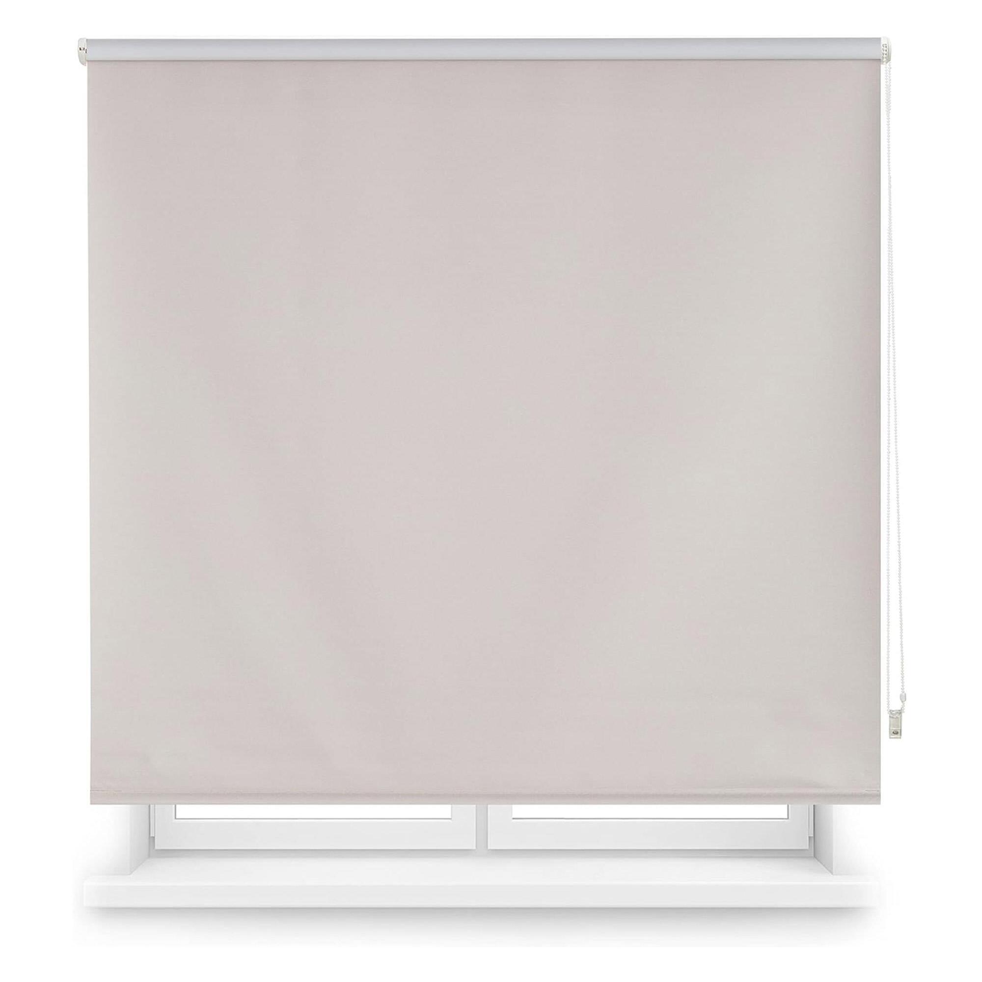 Well home estor enrollable opaco liso - gris 180 x 110cm (ancho x largo)/tamaño de la tela 177 x 105cm