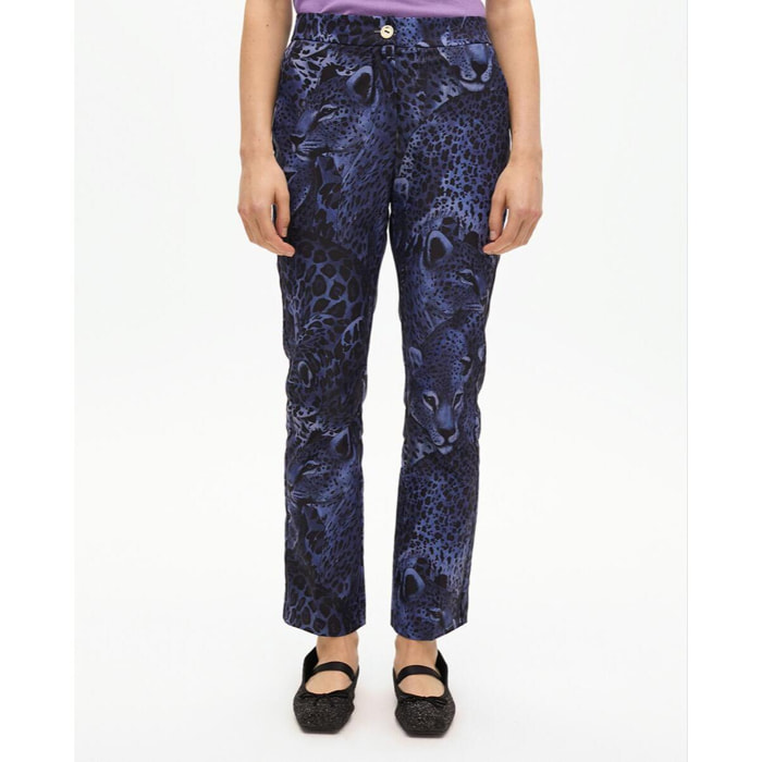 Pantaloni da completo animalier