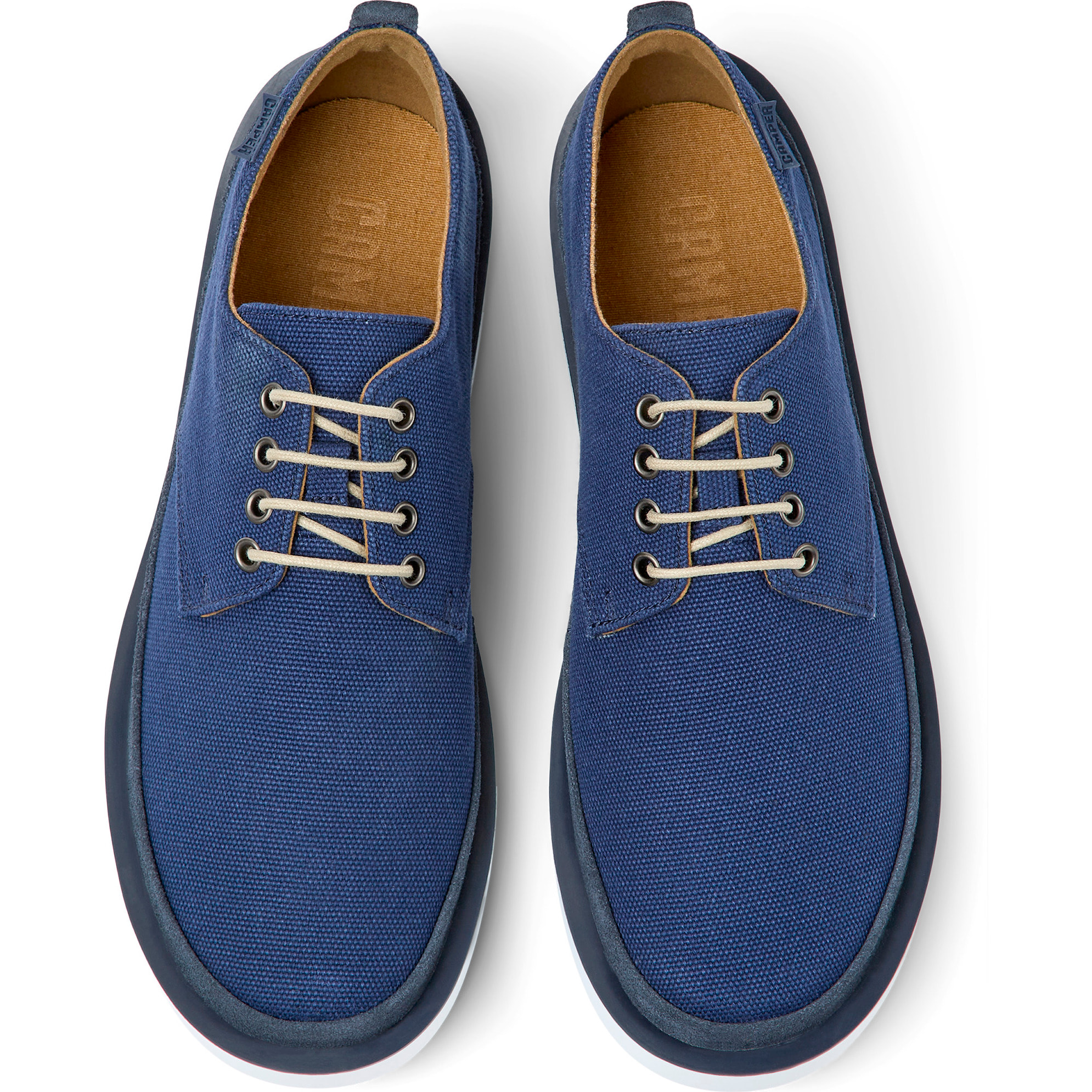 Scarpe stringate - CAMPER Wagon - Blu - Cotone