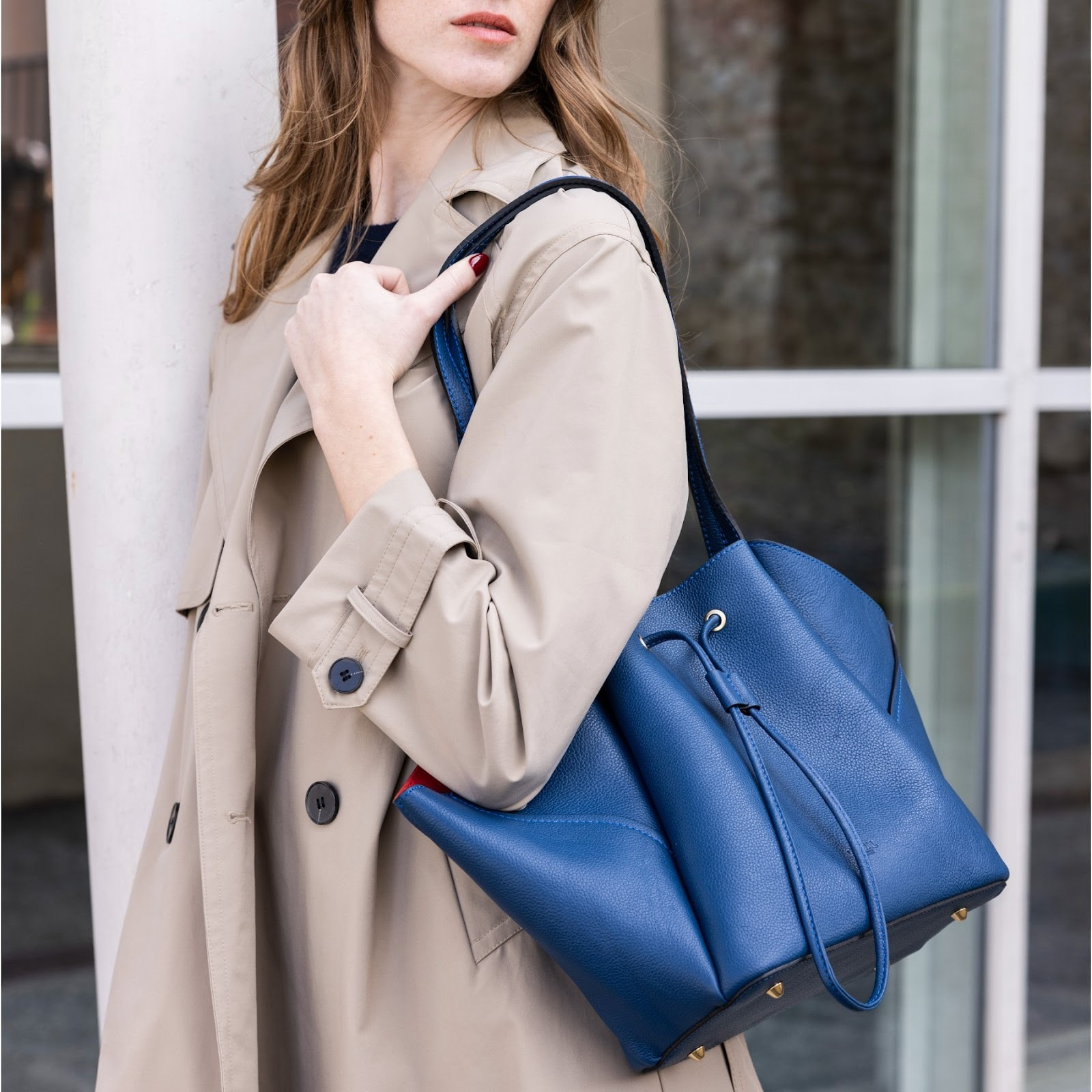 Bolso de hombro Cheval Firenze Frida Azul