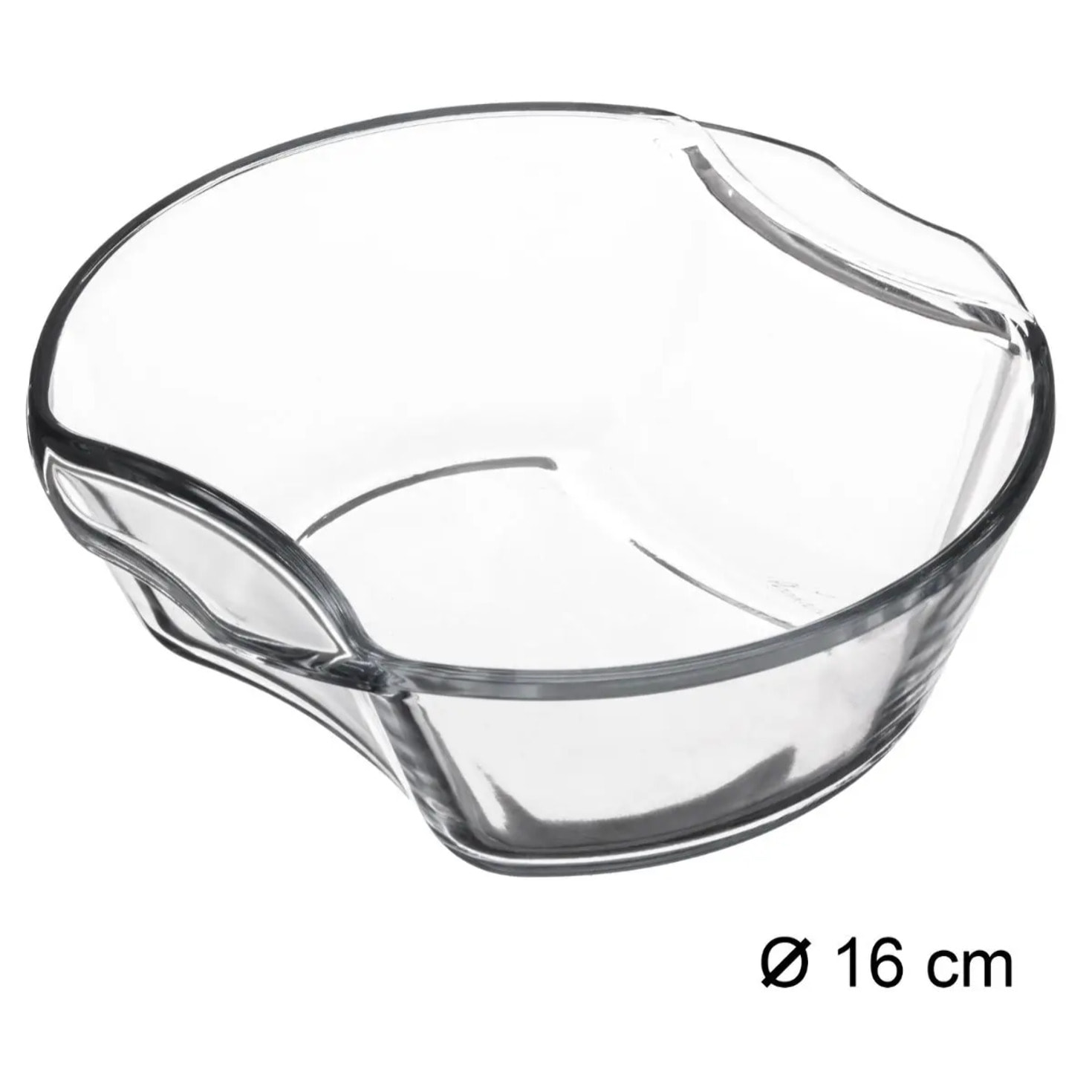 Petit plat rond 16cm verre