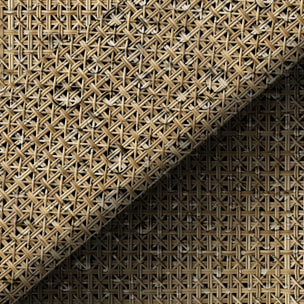 Rouleau revêtement adhésif vinyle au mètre - Sticker mural tête de lit - ROTIN TRESSÉ FORESTIER