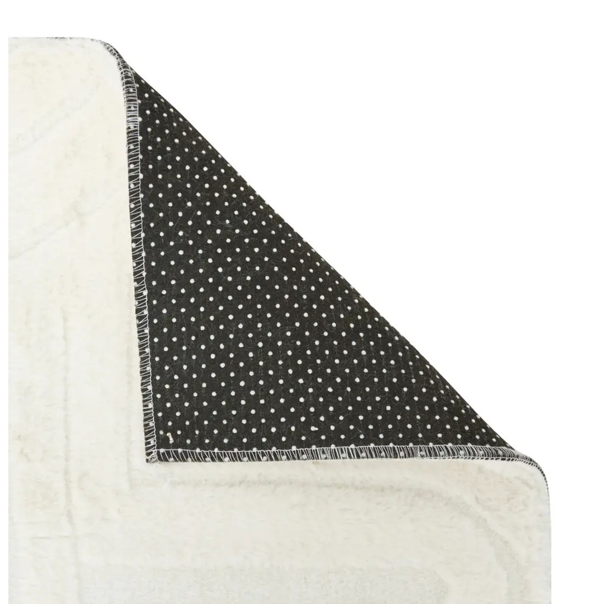 Tapis fausse fourrure Arka ivoire 90x60cm