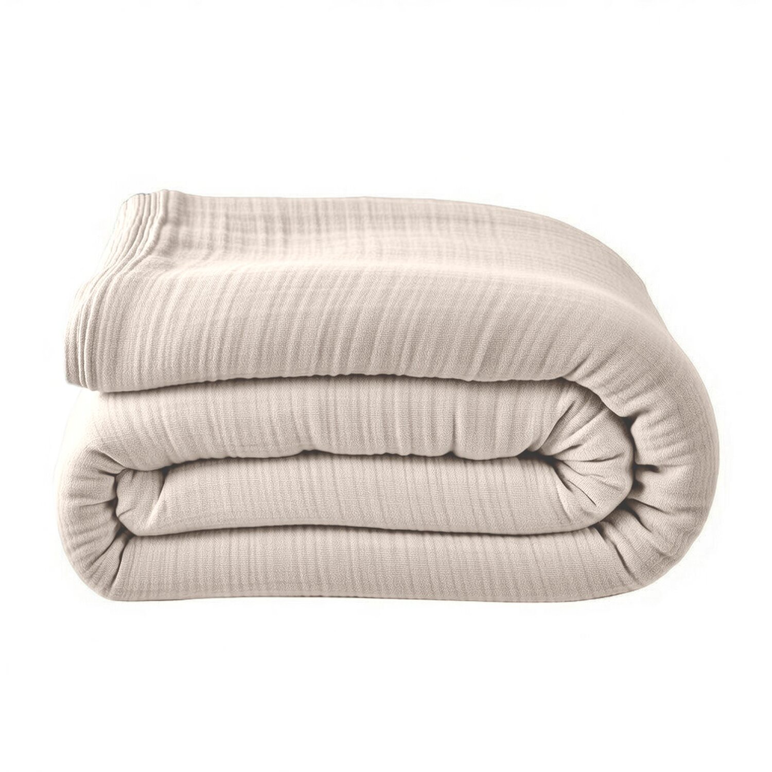 Housse de couette 100% gaze de coton lavé ecru naturel