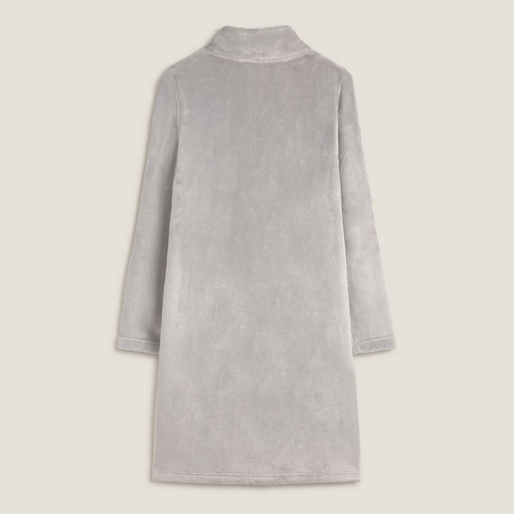 Bata polar capucha Yanu color gris Poliéster