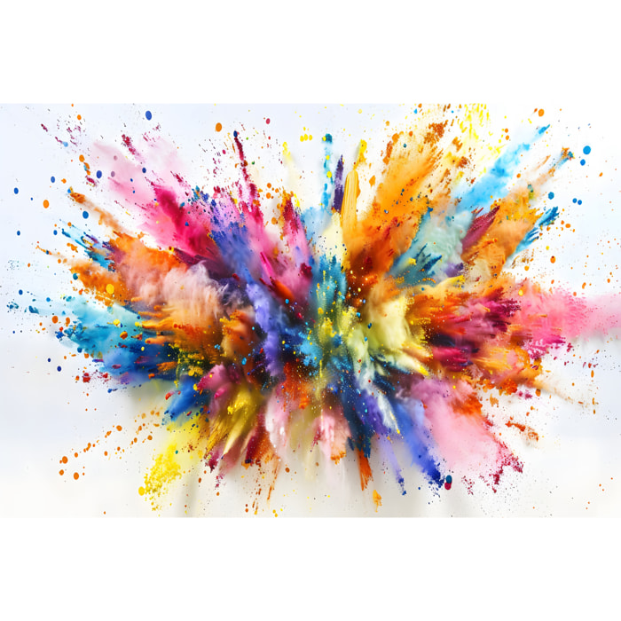 Alfombra de vinilo Explosión de Colores - PVC antideslizante, vinilica para cocina o salón, lavable, estilo moderno