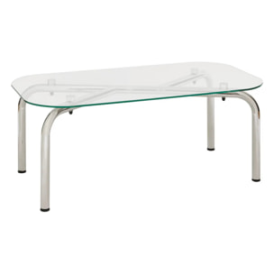 Table basse Hecate argent 110x60cm