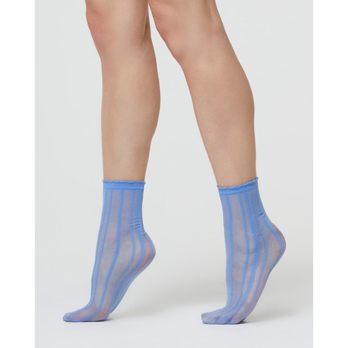 CALZINO VELATO SUSAN CON EFFETTO TRICOT