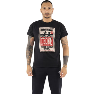 T-shirt da uomo maniche corte con stampa incontro boxe "Metropolitan"