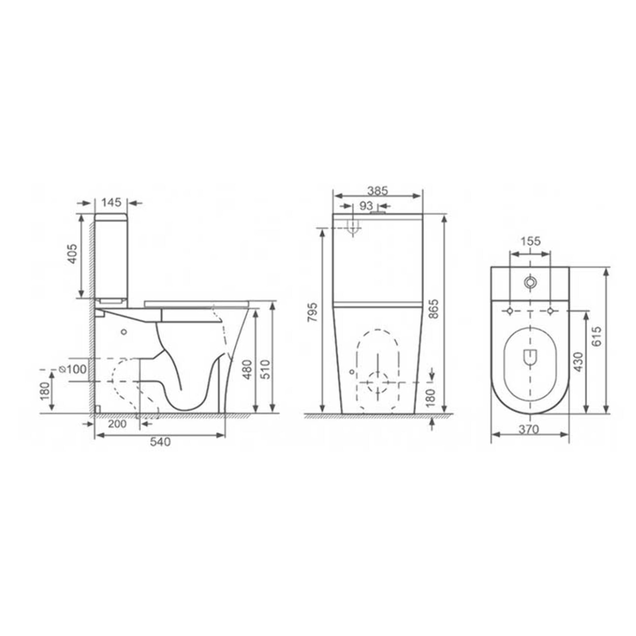 Pack Wc PMR + Manguito Conector | Inodoro Adaptado | Movilidad Reducida | Tapa Amortiguada | Doble Descarga | Salida Dual | Alday