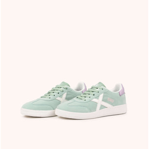 Zapatillas Infantiles Verde Agua con Cordones y Detalles Lila MUNICH MINI BARRU 17