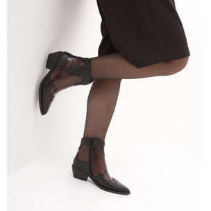 STIVALETTO TEXANO COWBOY NERO