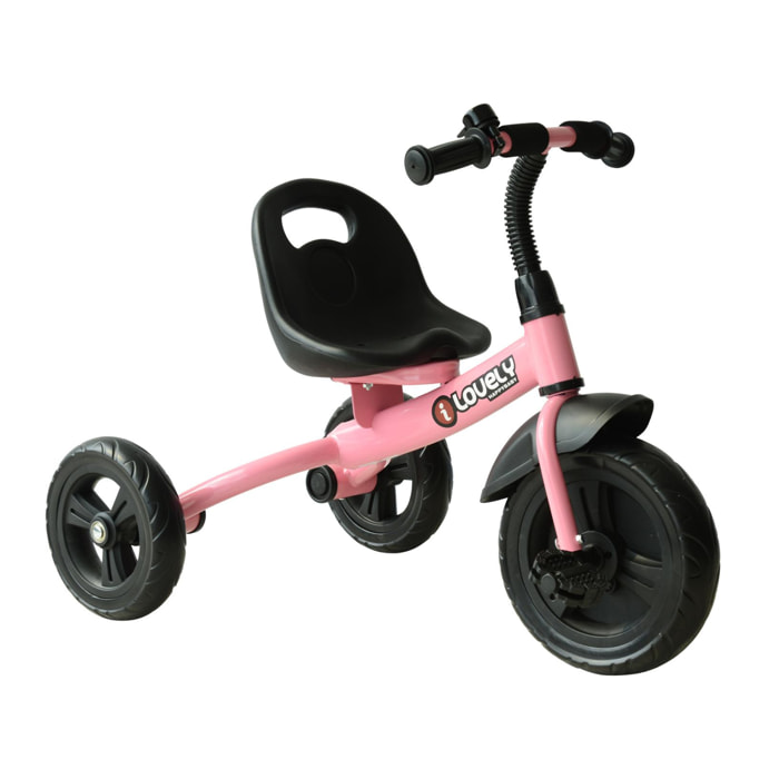 Triciclo para Niños con Timbre Rosa