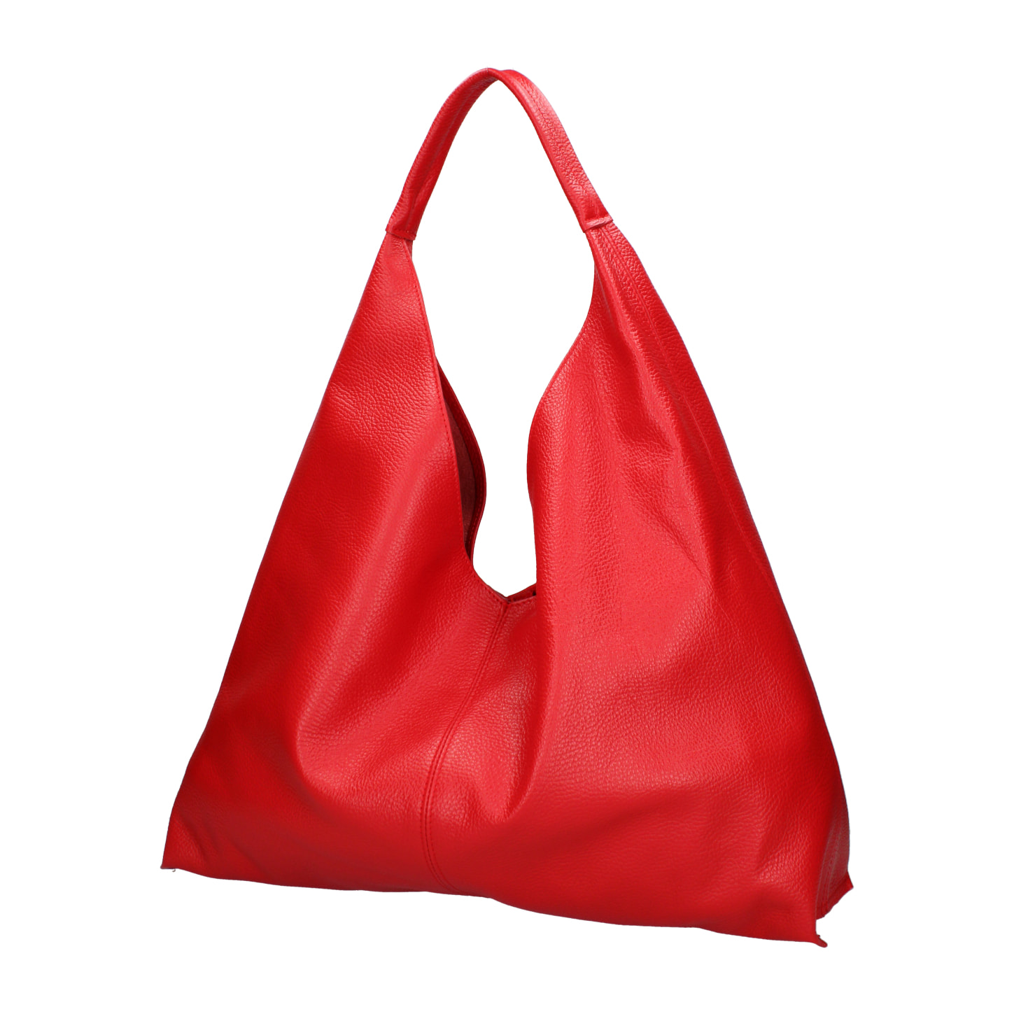 Borsa a sacca da donna In Vera pelle Made in Italy 46x30x12 cm