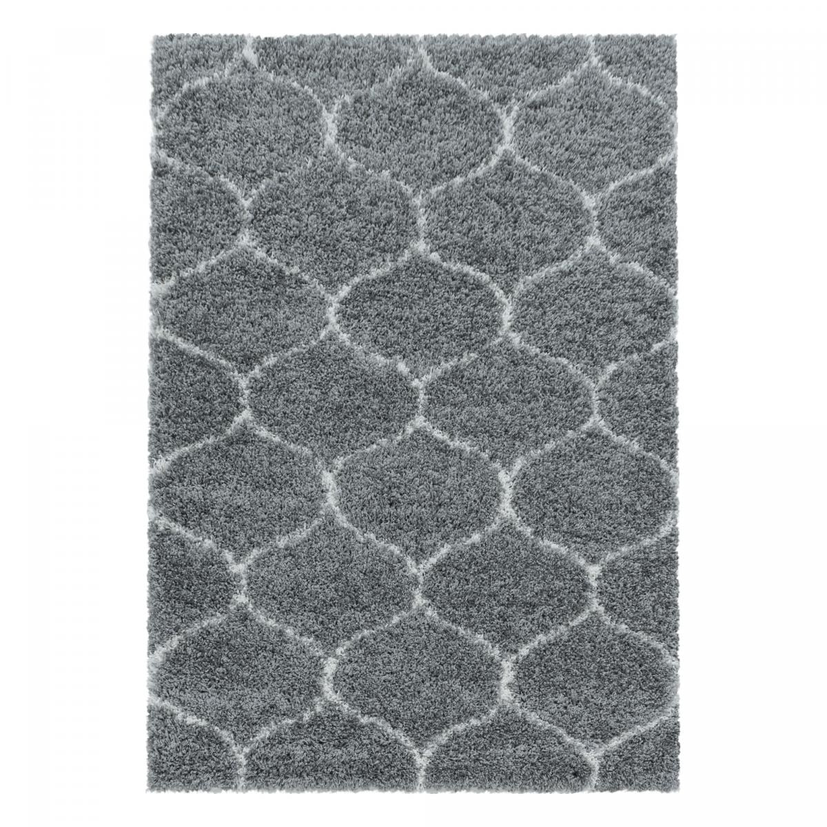 Tapis shaggy tissé motif scandinave SANI