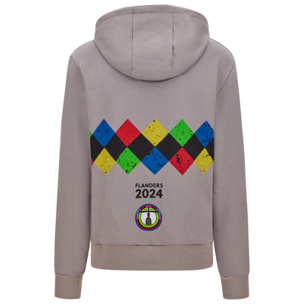 2024 Uci Gravel World Championships - Sudadera Con Capucha Leuven - Gris - Unisex