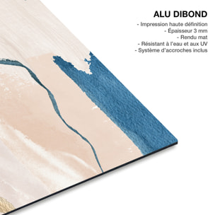 Tableau abstrait Bleu calme Tableau alu Dibond