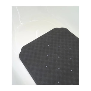 Tapis Fond de baignoire Caoutchouc RUBY 70x40cm Gris Foncé Spirella
