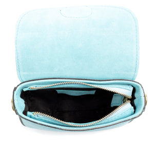 Borsa a tracolla da donna Annone. Finitura in vera pelle scamosciata