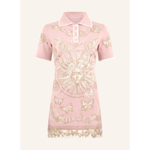 PHILIPP PLEIN Polo Mini Dress Butterfly Tattoo