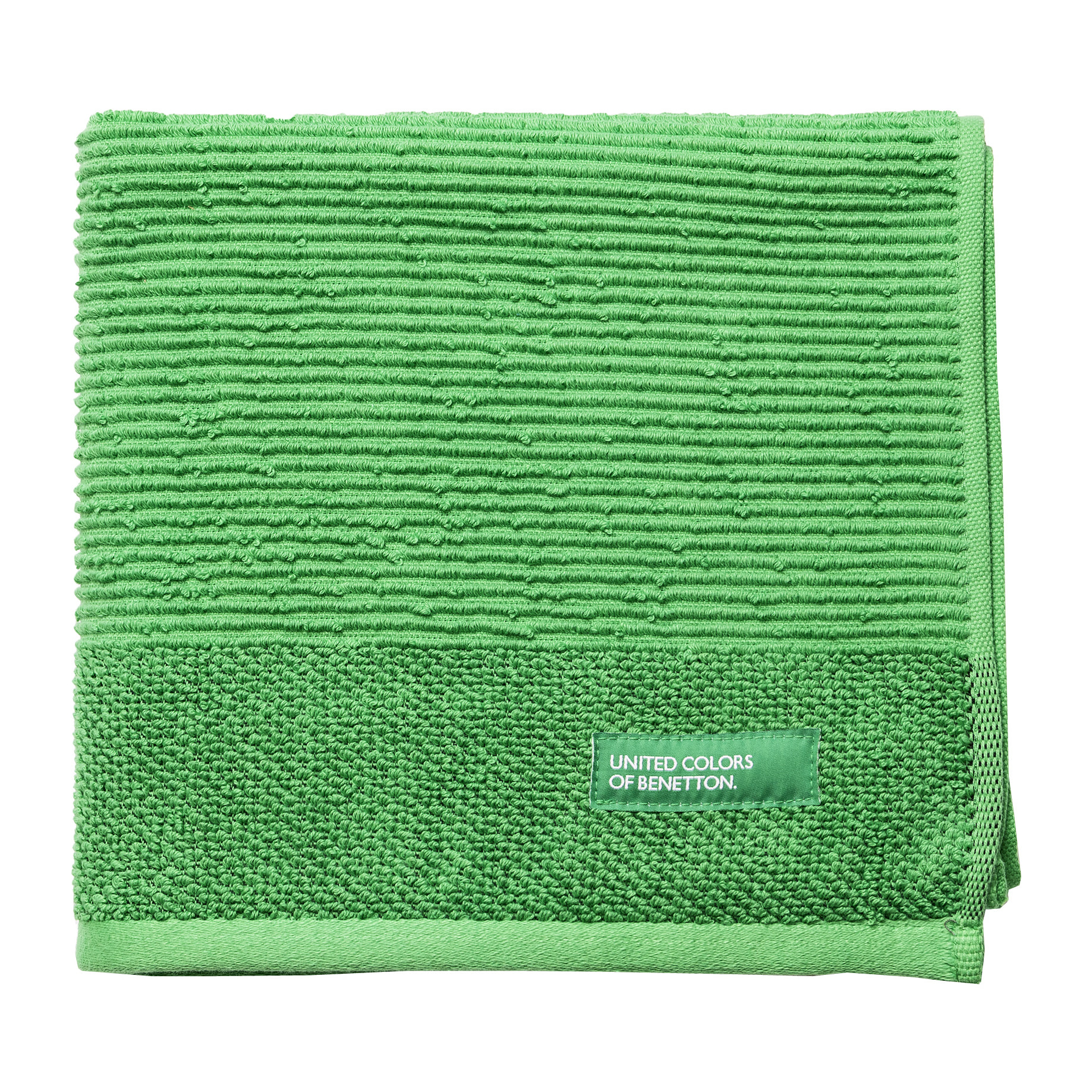 PACK DE 2 SET DE 3 TOALLAS DE BAÑO EN COLOR VERDE  Y BEIGE - BENETTON