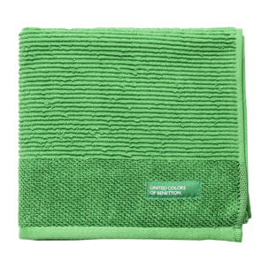 PACK DE 2 SET DE 3 TOALLAS DE BAÑO EN COLOR VERDE  Y BEIGE - BENETTON