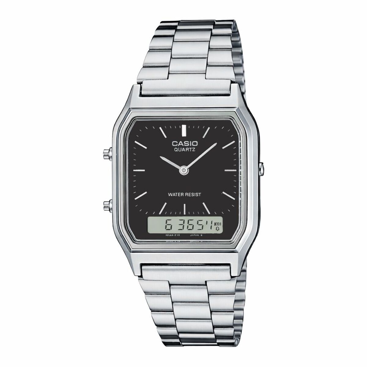 Reloj Casio AQ-230A-1D Unisex Analogico/digital Cuarzo con Correa de Acero inoxidable