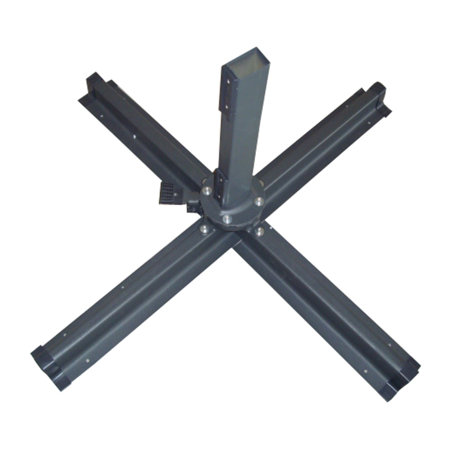 Parasol déporté et rotatif 3 x 4 m terracotta NAVIA