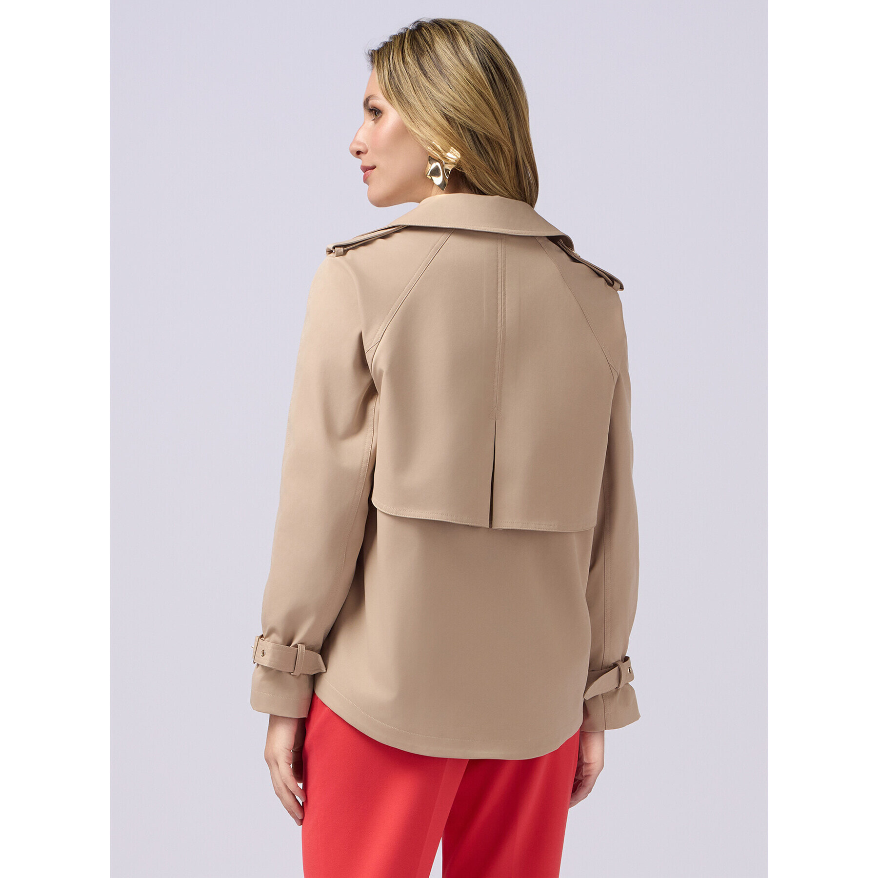 Oltre - Trench over corto doppiopetto - Beige