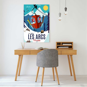 Tableau  paradiski les arcs Toile imprimée