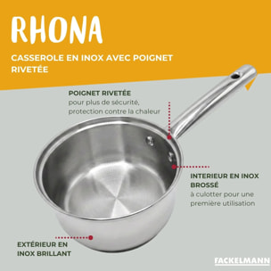 Casserole en inox Fackelmann Rhona