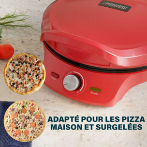 Four à pizza électrique PRINCESS Machine pizza/Thermost. réglable / Grill