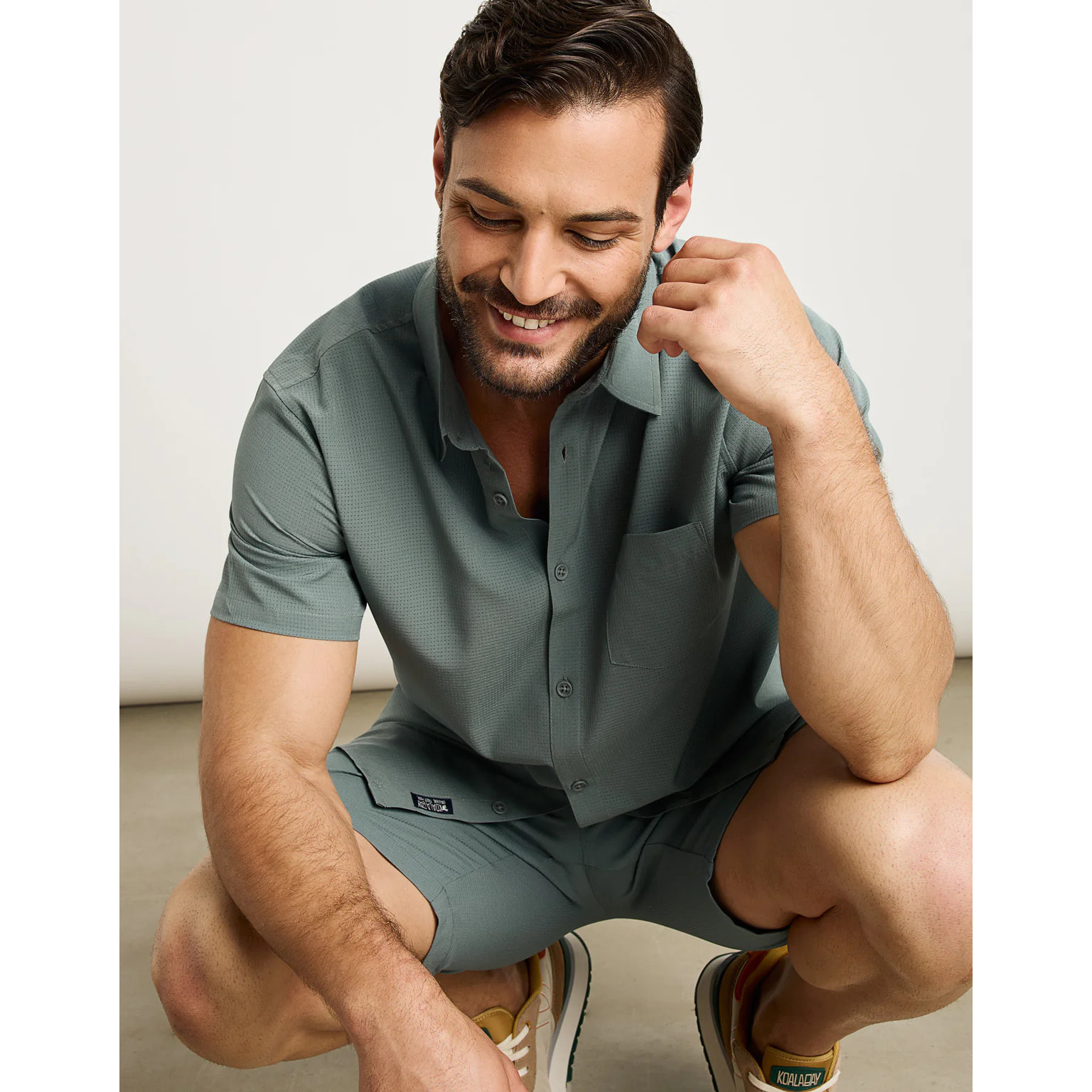 Camisa Manga Corta Verde - Camiland